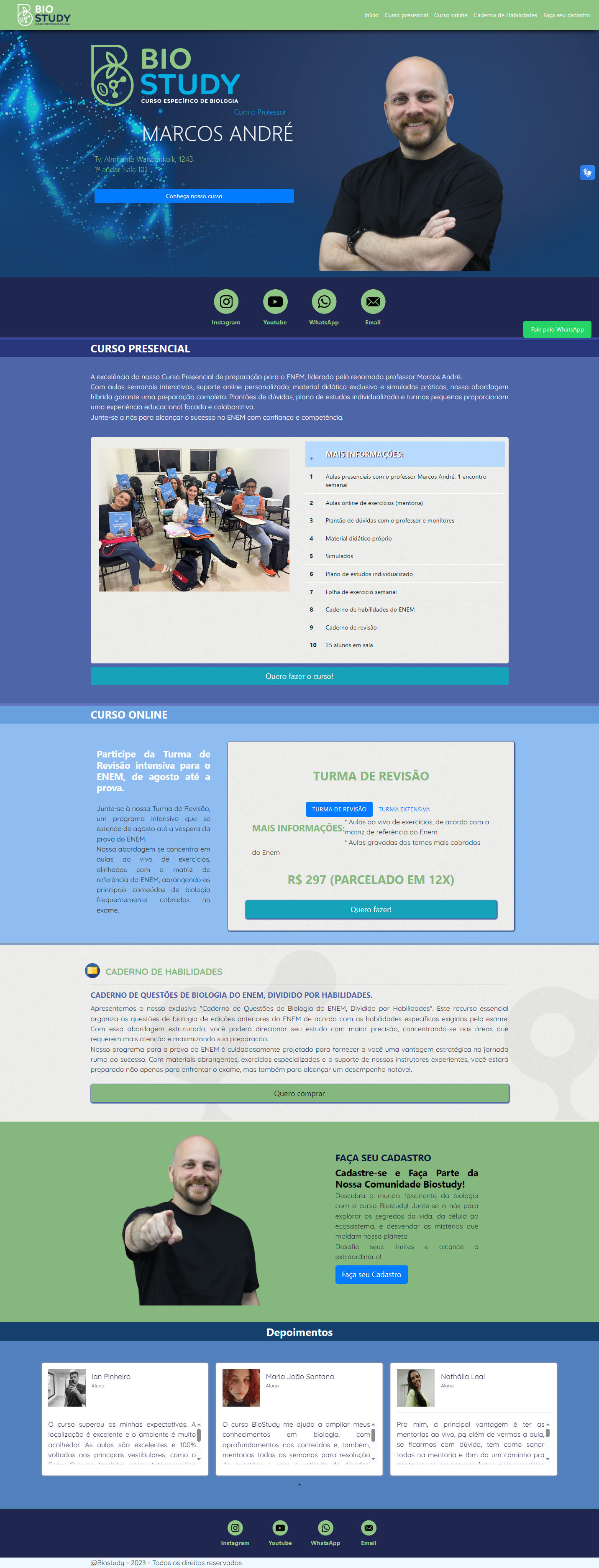 Bio Study – Com o professor Marcos André